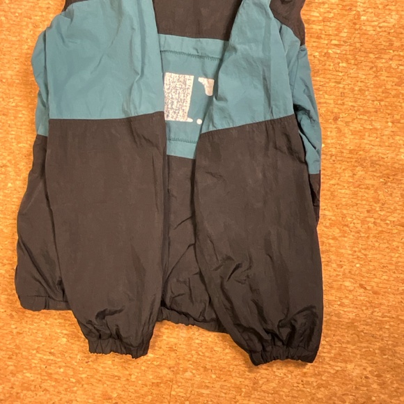 FTP 187 Streetwear Windbreaker Jacket Black Teal Zip Small Rare - Picture 6 of 16